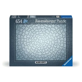 Ravensburger Krypt Silver 654 Piece Challenge Jigsaw Puzzle for Adults - 12000071 - Handcrafted Tooling, Made in Germany, Every Piece Fits Together Perfectly