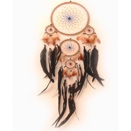 Woru Dreamcatcher Gute Träume Ø ca. 20 cm - Traumfänger mit farbigem Netz