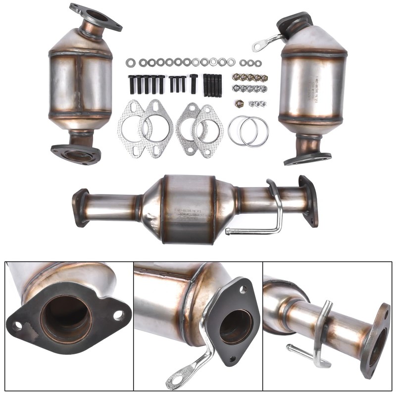 NEWZQ 3Pcs Set Catalytic Converters Replacement for Bulck Enclave Traverse
