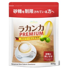 LOHAStyle (ロハスタイル) Lakanka Premium 800g Sugar Substitute, Low Carbohydrate, Natural Source, Lo Han Guo Sweetener, Zero Calories, Sweetness Like Sugar, Erythritol, Stevia, Non-GMO Sugar