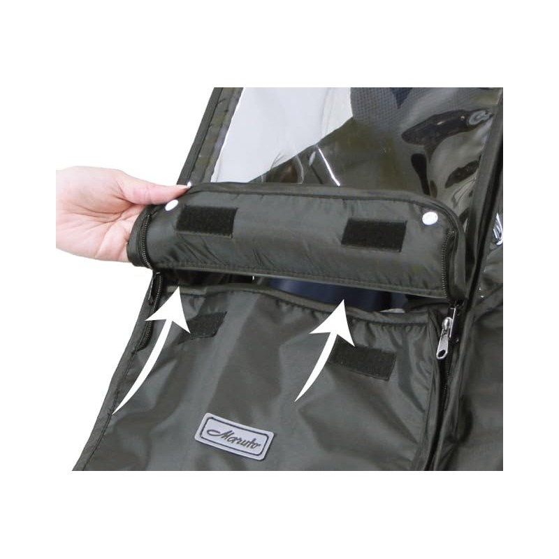 Front Child Car Seat Rain Cover D-5FBB-PS Black