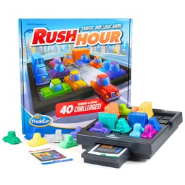 Juego de Mesa de Lógica Rush Hour  Ravensburger ThinkFun  Desafío de Tráfico con 40 Retos  Versión en Español para Niños y Adultos  Entrena tu Mente  