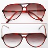 Reading Glasses Bifocal TINTED 70-80's Office Style ~ Red Tort