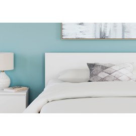 Signature Design by Ashley Onita Contemporary Queen Panel Headboard with Adjustable Height, Wood and Decorative Laminate, 39.53" High, Solid White Finish