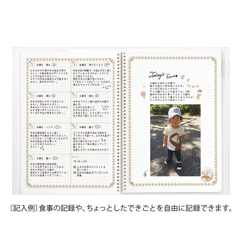 Midori Diary HF Diary B5 26889006 Baby Care Bear Pattern