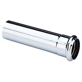 107383 Flush Pipe Extension with O-Ring 125 mm Long Diameter 28 mm Chrome