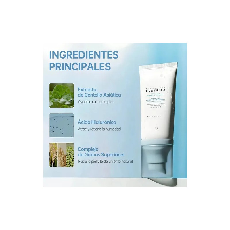 2pc Skin1004 Serum Solar Hyalu-cica Centella Spf50+ 50ml