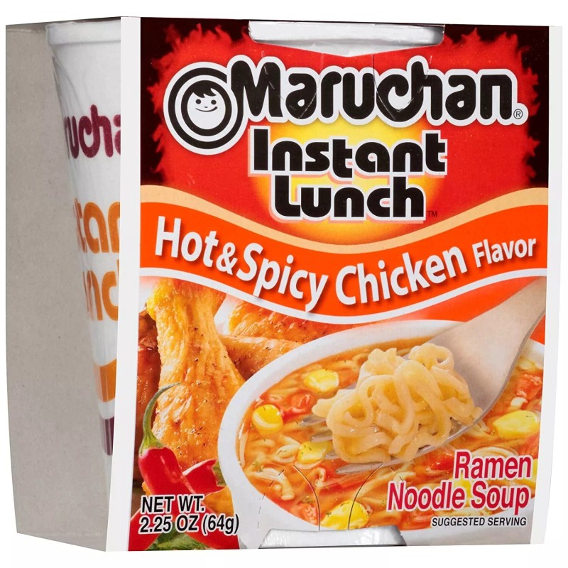 Maruchan Instant Lunch Hot & Spicy Chicken, 2.25 Oz, Pack