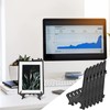 Litoexpe 24 Pcs 3 Inch Black Plastic Easels Plate, Picture
