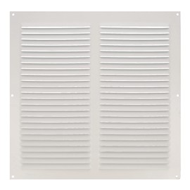 Amig - Square Aluminium Grille | Vents for Air Outlet | Ideal for Kitchen and Bathroom Ceiling | Dimensions: 300 x 300 mm | Colour: White
