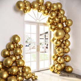 Metallic Balloons Garland Arch Kit (Metallic Gold Balloons)