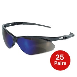 KleenGuard V30 Nemesis™ Safety Glasses, Blue Mirror, Polycarbonate Lens (25 Pair)
