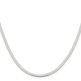 IceCarats 925 Sterling Silver 3mm Herringbone Chain Necklace 24 inch