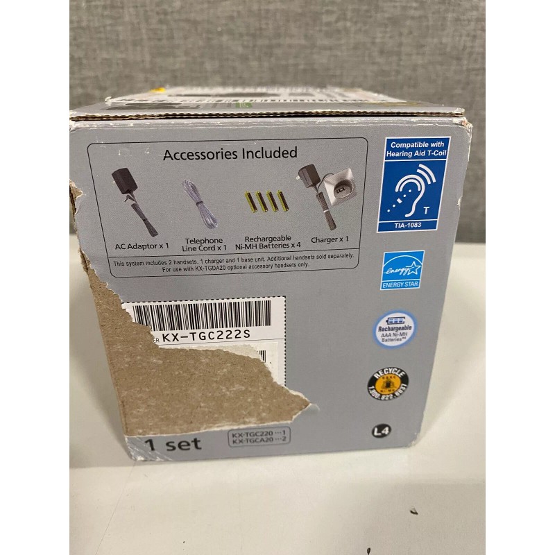 Panasonic KX-TGC222S Expandable Digital Cordless Answering System