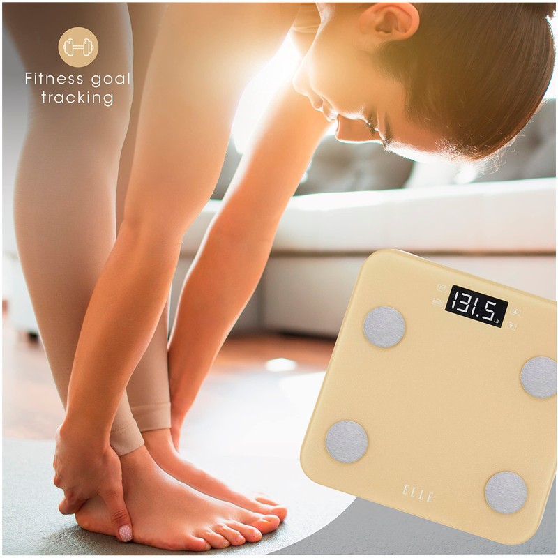 ELLE Digital Body Weight Scale with BMI Analyzer and 7