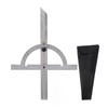 Woodworking Protractor Carbon Steel High Accuracy Easy Read Portable Adjustable
