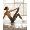 YSense 4 Pairs Pilates Socks with Grips for Women Non