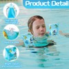 CUVZORA 2er Set Schwimmflügel für Kinder, Aufblasbare Schwimmhilfen für Baby