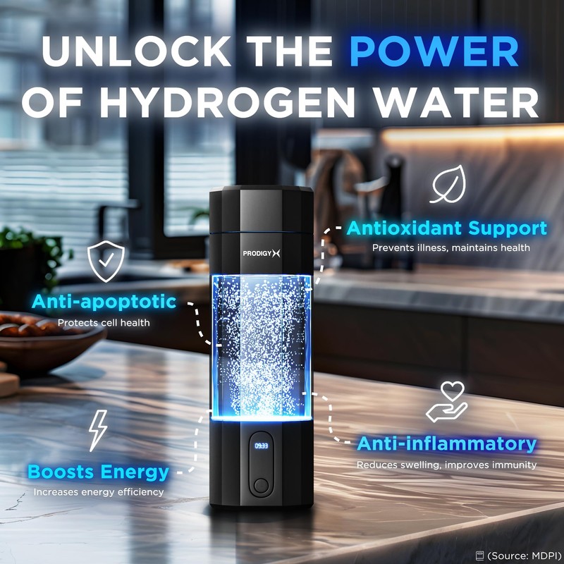 PRODIGY X Hydrogen Water Bottle - Up to 5.8PPM Potency