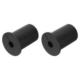 uxcell 2Pcs Wall Grommets for Cables 1 Inch Silicone Cable Wall Bushing Feed Through Cable Routing Kit Accessories Wall Cable Pass Through for Ethernet with 8mm Hole, Black