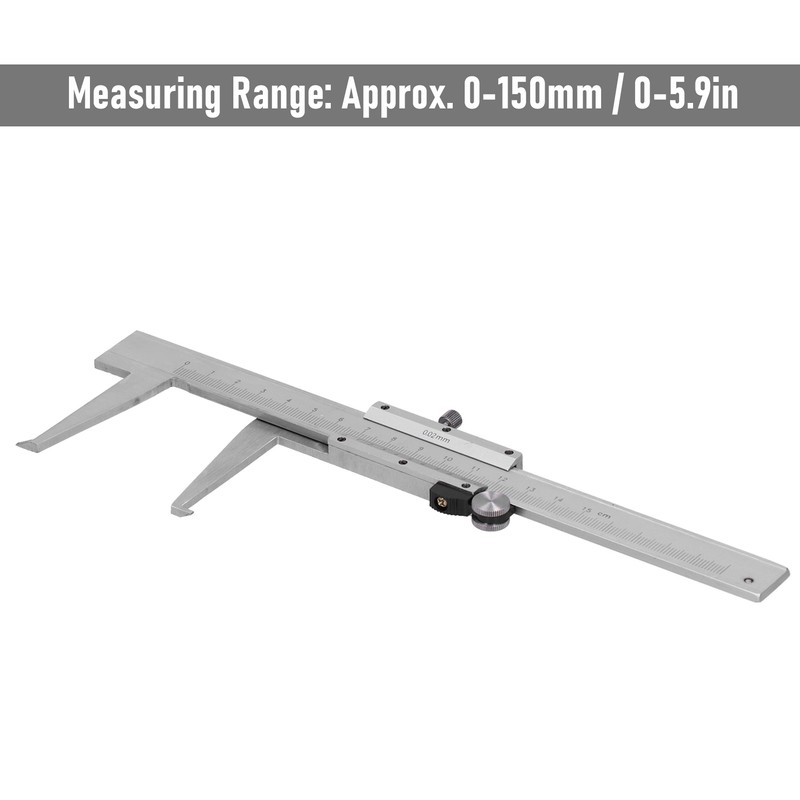 Vernier Caliper Inner Diameter Gauge Carbon Steel Industrial Adjustment Measuring