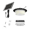 Solar Powered Pendant Light 244-LED Outdoor Sensor Light with 5
