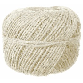CleverDelights White Jute Twine - 50 Yards - 2mm Diameter - Jute String Rope