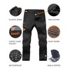 Postropaky Mens Hiking Snow Ski Pants Waterproof Outdoor Insulated Softshell