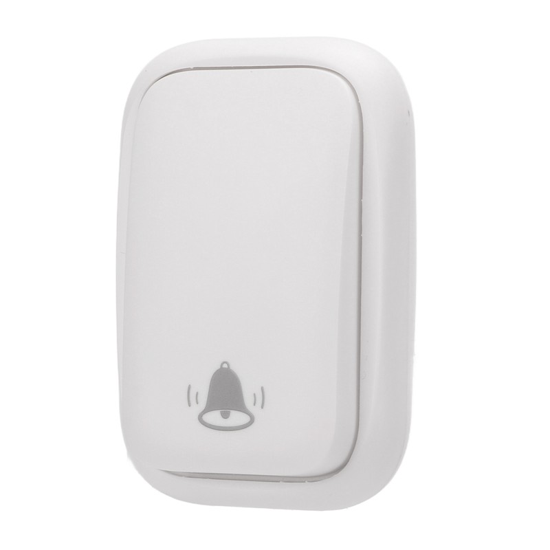 Self Generated Wireless Doorbell Set 38 Ringtones 4 Level Adjustable