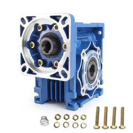 CNCTOPBAOS NMRV040 Worm Gearbox Speed Reducer Ratio 20:1 RV40 NMRV-040 Metal Gearheads Worm Gear Reducer for Nema34 Stepper Motor Servo Motor NMRV40 (20:1)