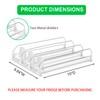 Rula Drink Organizer for Fridge, Width Adjustable Water Bottle Pusher