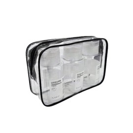 Glam'Up Paris - Transparent Cosmetic Bag - Toiletry Bag Men Women - Reusable Storage Bag - Travel Organiser Transparent Multifunctional Bag, transparent, Multifunctional bag