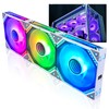 DS Wireless White Case Fans, 120MM LED Fans for PC