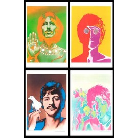 Beatles, Set of Four 13x19 Digital Poster Reproductions By Richard Avedon