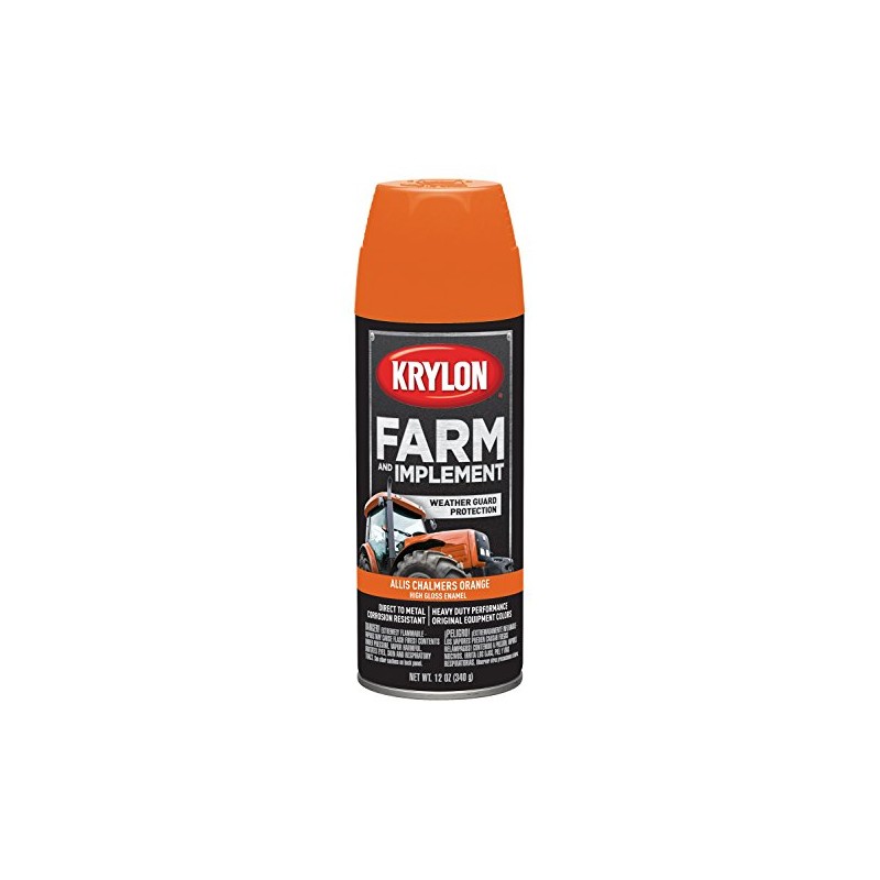 Krylon Implement Paint Aerosol Allis Chalmers Orange (AC Orange), 12