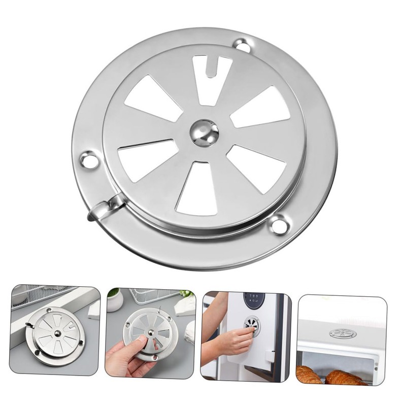 WOONEKY Modern Style Oven Air Vent Covers Stainless Steel Vent