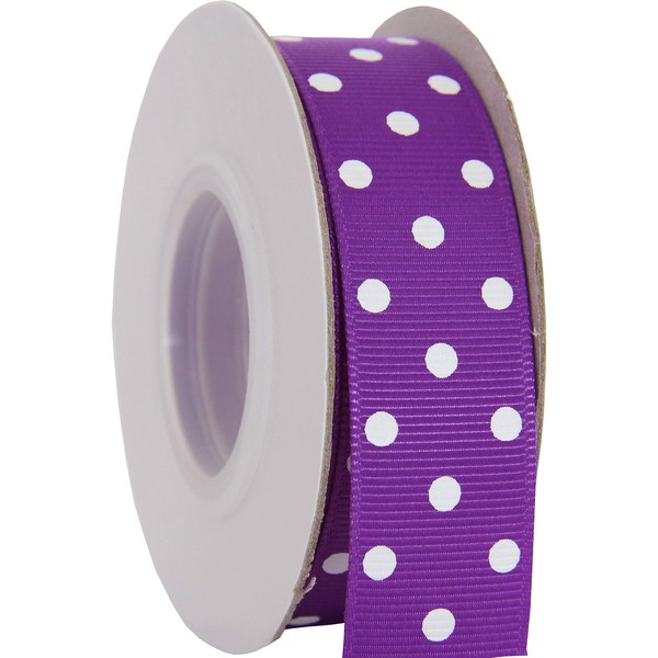 Grosgrain Dots Ribbon by Threadart 7/8" - 10 Yards -
