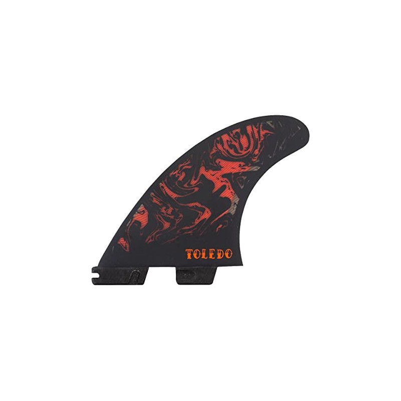 FCS 2 FT PC Tri-Fin Set Black-Red M