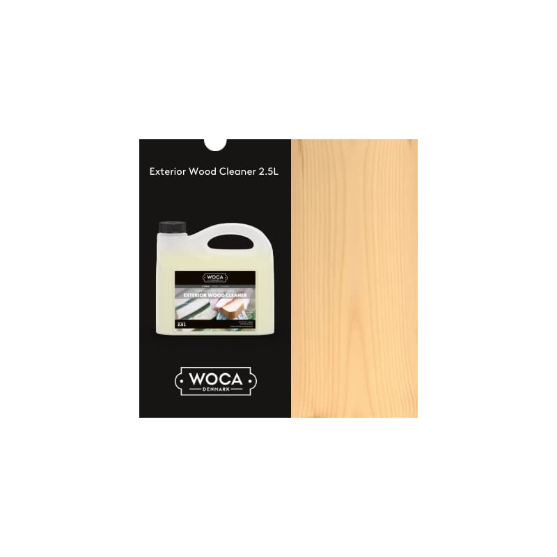 WOCA Denmark (2.5 Liter) Exterior Wood Cleaner For Decks, Siding