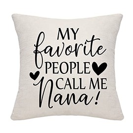 DANKHRA Nana Gifts Nanny Gifts Grandma Gifts from Granddaughter Grandson Cushion Cover Cushion Case Pillow Cover Pillowcase for Grandmother Birthday Gifts (nana)