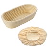 Westmark 3204227B Proofing Basket Set of 2 Oval and Cover