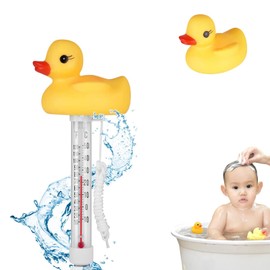 Pool Thermometer Floating, Water Temperature Thermometer for Swimming Pool, Duck Design, Accurate Readings from 20°F to 120°F, Fun Gift for Kids and Swimming Enthusiasts