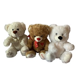 Weighted stuffed animal, weighted plush bears with 2 lbs, washable plush buddy, teddy, polar