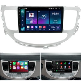 9 inch Android 13 car Stereo Radio for Hyundai Genesis Sedan 2009-2014 Touch Screen Car Audio with Carplay Android Auto/WiFi/GPS Camera Microphone [2+32G]