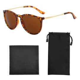 MEMOFYND 1 Piece Glasses, 1 Piece Cleaning Cloth, 1 Piece Storage Bag, Retro Fashion Sunglasses, Ladies Sunglasses, Classic Glasses, Clothing Decorative Mirrors