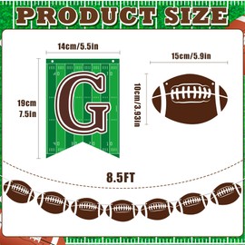 OHOME Football Party Decorations - Football Banner for Super Games Bowl - Football Party Supplies for Indoor Home | Football Party Favors | Football Accessories Decor Backdrop for Birthday Party