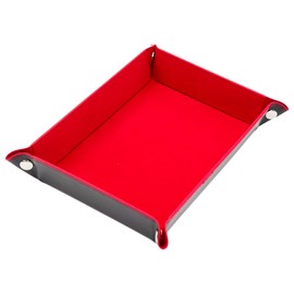 Nicear Dice Rolling Tray Leather Collapsible Double Sided Tray For Dice Gaming Other Table Games
