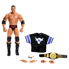 Mattel WWE the Rock Elite Collection Action Figure, Deluxe Articulation & Life-Like Detail with Iconic Accessories, 6-Inch