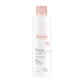 Eau Thermale Avène Gentle Milk Cleanser, for Dry/Very Dry Sensitive Skin, Cleanses and Removes Make-Up, Hydrating and Soothing, 1x 200 ml Pump Bottle