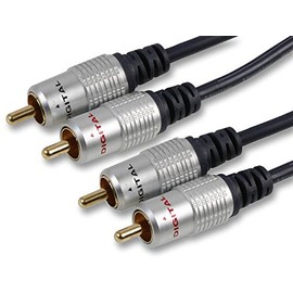 HQ LEAD, 2X PHONO P-P/1M, Audio & Video Cable Assemblies QTY X 1
